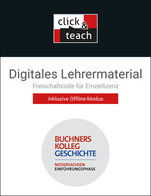 Buchcover Buchners Kolleg Geschichte – Neue Ausgabe Niedersachsen / Kolleg Geschichte NI E-Phase click & teach Box | Boris Barth | EAN 9783661320434 | ISBN 3-661-32043-2 | ISBN 978-3-661-32043-4