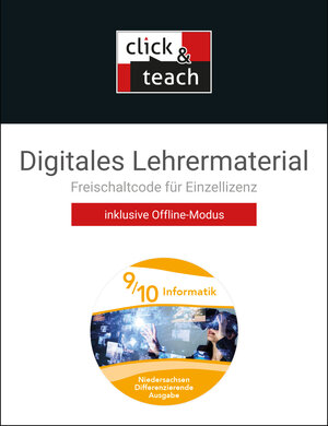 Buchcover Informatik – Niedersachsen - Differenzierende Ausgabe / Informatik NI click & teach 9/10 Box Diff. Ausgabe | Joachim Birk | EAN 9783661381329 | ISBN 3-661-38132-6 | ISBN 978-3-661-38132-9