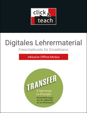 Buchcover Transfer. Die Lateinlektüre / Unterwegs in Europa click & teach Box | Maria Krichbaumer | EAN 9783661430126 | ISBN 3-661-43012-2 | ISBN 978-3-661-43012-6