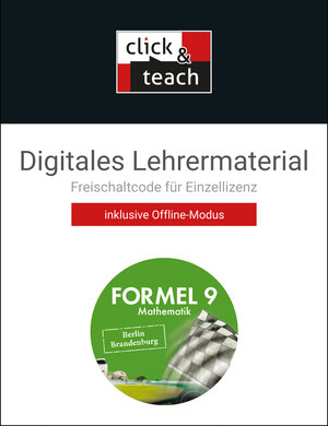 Buchcover Formel – Berlin/Brandenburg / Formel BE/BB click & teach 9 Box | Grit Ehlert | EAN 9783661600536 | ISBN 3-661-60053-2 | ISBN 978-3-661-60053-6