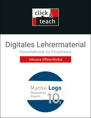 Buchcover Mathe.Logo – Bayern / Mathe.Logo BY click & teach 10 I Box  | EAN 9783661601502 | ISBN 3-661-60150-4 | ISBN 978-3-661-60150-2