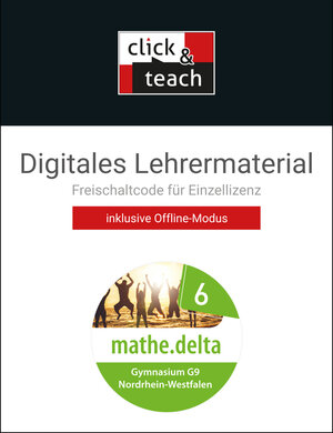 Buchcover mathe.delta – Nordrhein-Westfalen / mathe.delta NRW click & teach 6 Box | EAN 9783661611969 | ISBN 3-661-61196-8 | ISBN 978-3-661-61196-9