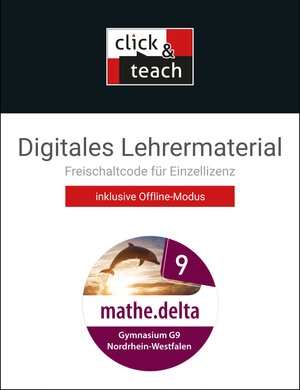 Buchcover mathe.delta – Nordrhein-Westfalen / mathe.delta NRW click & teach 9 Box | EAN 9783661611990 | ISBN 3-661-61199-2 | ISBN 978-3-661-61199-0