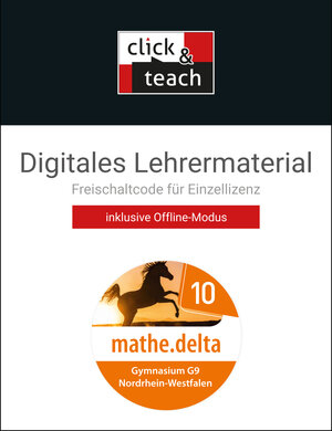 Buchcover mathe.delta – Nordrhein-Westfalen / mathe.delta NRW click & teach 10 Box  | EAN 9783661612003 | ISBN 3-661-61200-X | ISBN 978-3-661-61200-3