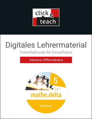 Buchcover mathe.delta – Hamburg / mathe.delta Hamburg click & teach 5 Box | Leon Lang | EAN 9783661612256 | ISBN 3-661-61225-5 | ISBN 978-3-661-61225-6