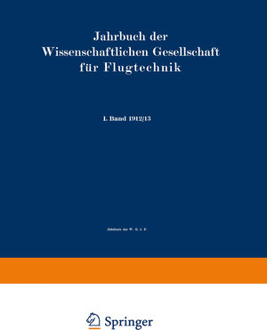 Buchcover Jahrbuch der Wissenschaftlichen Gesellschaft für Flugtechnik | Wissenschaftliche Gesellschaft für Flugtechnik | EAN 9783662000113 | ISBN 3-662-00011-3 | ISBN 978-3-662-00011-3