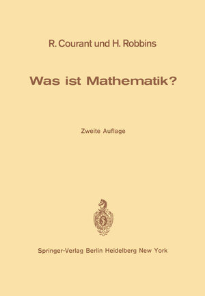 Buchcover Was ist Mathematik? | Richard Courant | EAN 9783662000533 | ISBN 3-662-00053-9 | ISBN 978-3-662-00053-3