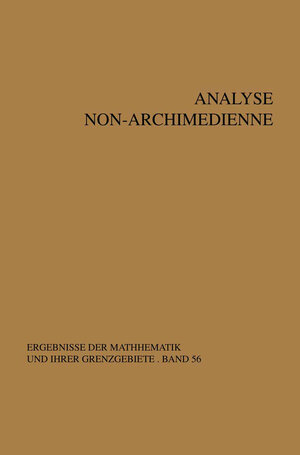 Buchcover Analyse non-archimedienne | A.F. Monna | EAN 9783662002322 | ISBN 3-662-00232-9 | ISBN 978-3-662-00232-2