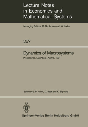 Buchcover Dynamics of Macrosystems  | EAN 9783662005453 | ISBN 3-662-00545-X | ISBN 978-3-662-00545-3