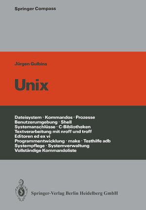 Buchcover UNIX | J. Gulbins | EAN 9783662006153 | ISBN 3-662-00615-4 | ISBN 978-3-662-00615-3