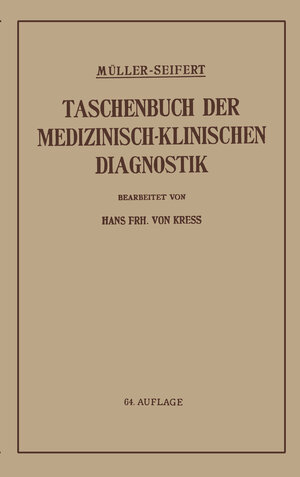 Buchcover Taschenbuch der medizinisch-klinischen Diagnostik | Friedrich Müller | EAN 9783662014400 | ISBN 3-662-01440-8 | ISBN 978-3-662-01440-0
