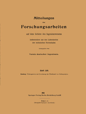Buchcover Wirkungsweise und Berechnung der Windkessel von Kolbenpumpen | Anton Gramberg | EAN 9783662016787 | ISBN 3-662-01678-8 | ISBN 978-3-662-01678-7