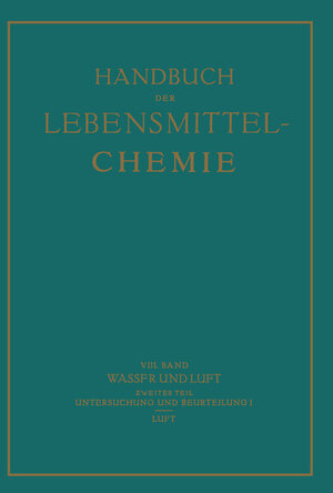 Buchcover Wasser und Luft | B. Bleyer | EAN 9783662020029 | ISBN 3-662-02002-5 | ISBN 978-3-662-02002-9