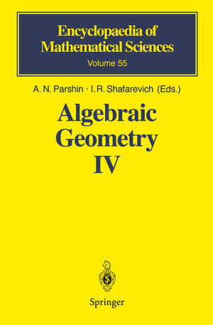 Buchcover Algebraic Geometry IV | EAN 9783662030738 | ISBN 3-662-03073-X | ISBN 978-3-662-03073-8