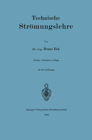 Buchcover Technische Strömungslehre | Bruno Eck | EAN 9783662055021 | ISBN 3-662-05502-3 | ISBN 978-3-662-05502-1