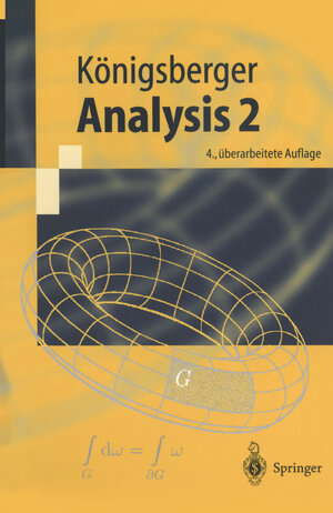 Buchcover Analysis 2 | Konrad Königsberger | EAN 9783662056998 | ISBN 3-662-05699-2 | ISBN 978-3-662-05699-8