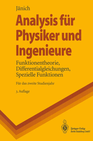 Buchcover Analysis für Physiker und Ingenieure | Klaus Jänich | EAN 9783662057049 | ISBN 3-662-05704-2 | ISBN 978-3-662-05704-9