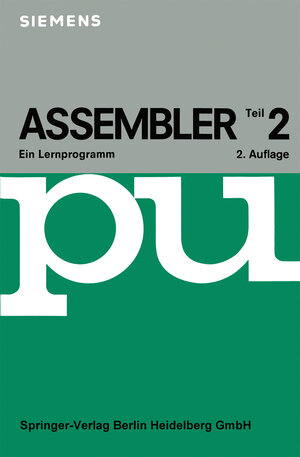 Buchcover Assembler II | Rainer Alletsee | EAN 9783662058565 | ISBN 3-662-05856-1 | ISBN 978-3-662-05856-5