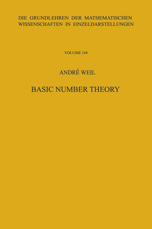 Buchcover Basic Number Theory. | Andre Weil | EAN 9783662059784 | ISBN 3-662-05978-9 | ISBN 978-3-662-05978-4