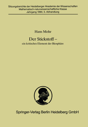 Buchcover Der Stickstoff | Hans Mohr | EAN 9783662065471 | ISBN 3-662-06547-9 | ISBN 978-3-662-06547-1