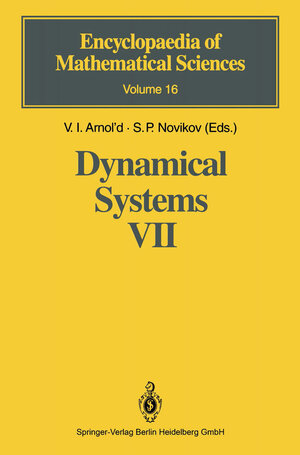 Buchcover Dynamical Systems VII  | EAN 9783662067963 | ISBN 3-662-06796-X | ISBN 978-3-662-06796-3