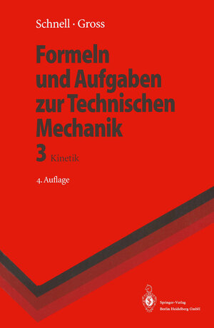 Buchcover Formeln und Aufgaben zur Technischen Mechanik | Dietmar Gross | EAN 9783662072950 | ISBN 3-662-07295-5 | ISBN 978-3-662-07295-0