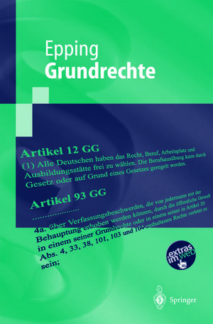 Buchcover Grundrechte | Volker Epping | EAN 9783662076033 | ISBN 3-662-07603-9 | ISBN 978-3-662-07603-3