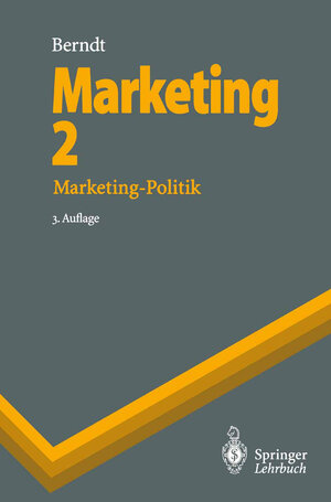 Buchcover Marketing | Ralph Berndt | EAN 9783662084984 | ISBN 3-662-08498-8 | ISBN 978-3-662-08498-4