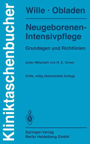 Buchcover Neugeborenen-Intensivpflege | L. Wille | EAN 9783662089408 | ISBN 3-662-08940-8 | ISBN 978-3-662-08940-8
