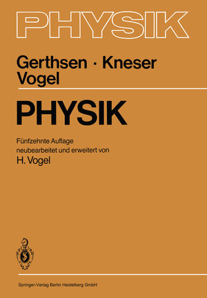 Buchcover Physik | Christian Gerthsen | EAN 9783662093054 | ISBN 3-662-09305-7 | ISBN 978-3-662-09305-4