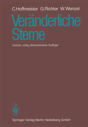 Buchcover Veränderliche Sterne | C. Hoffmeister | EAN 9783662107591 | ISBN 3-662-10759-7 | ISBN 978-3-662-10759-1