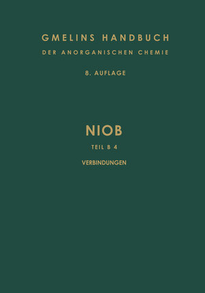 Buchcover Niob | R. J. Meyer | EAN 9783662111093 | ISBN 3-662-11109-8 | ISBN 978-3-662-11109-3