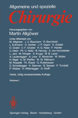 Buchcover Allgemeine und spezielle Chirurgie  | EAN 9783662111178 | ISBN 3-662-11117-9 | ISBN 978-3-662-11117-8