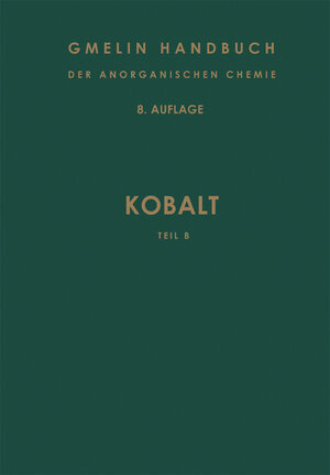 Buchcover Kobalt | R. J. Meyer | EAN 9783662111291 | ISBN 3-662-11129-2 | ISBN 978-3-662-11129-1