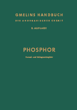 Buchcover Phosphor  | EAN 9783662117590 | ISBN 3-662-11759-2 | ISBN 978-3-662-11759-0