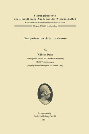 Buchcover Gangarten der Arteriosklerose | Wilhelm Doerr | EAN 9783662118146 | ISBN 3-662-11814-9 | ISBN 978-3-662-11814-6