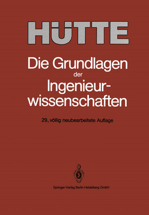 Buchcover HÜTTE  | EAN 9783662120309 | ISBN 3-662-12030-5 | ISBN 978-3-662-12030-9