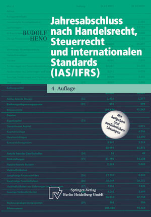 Buchcover Jahresabschluss nach Handelsrecht, Steuerrecht und internationalen Standards (IAS/IFRS) | Rudolf Heno | EAN 9783662121320 | ISBN 3-662-12132-8 | ISBN 978-3-662-12132-0