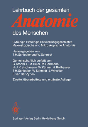 Buchcover Lehrbuch der gesamten Anatomie des Menschen | G. Arnold | EAN 9783662122396 | ISBN 3-662-12239-1 | ISBN 978-3-662-12239-6