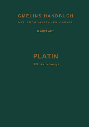 Buchcover Platin | Erich Pietsch | EAN 9783662125618 | ISBN 3-662-12561-7 | ISBN 978-3-662-12561-8