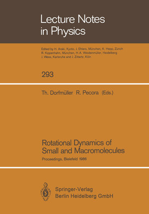 Buchcover Rotational Dynamics of Small and Macromolecules | EAN 9783662136126 | ISBN 3-662-13612-0 | ISBN 978-3-662-13612-6