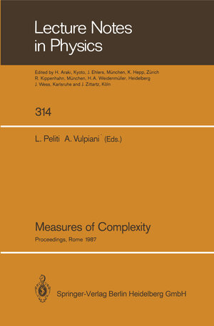 Buchcover Measures of Complexity | EAN 9783662136836 | ISBN 3-662-13683-X | ISBN 978-3-662-13683-6