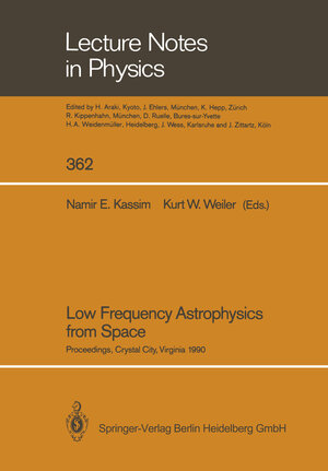 Buchcover Low Frequency Astrophysics from Space | EAN 9783662137741 | ISBN 3-662-13774-7 | ISBN 978-3-662-13774-1