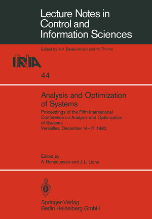 Buchcover Analysis and Optimization of Systems  | EAN 9783662144770 | ISBN 3-662-14477-8 | ISBN 978-3-662-14477-0