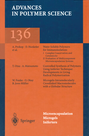 Buchcover Microencapsulation/Microgels/Iniferters  | EAN 9783662147535 | ISBN 3-662-14753-X | ISBN 978-3-662-14753-5