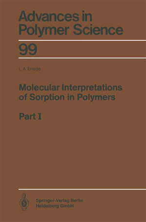Buchcover Molecular Interpretations of Sorption in Polymers | Louis A. Errede | EAN 9783662150016 | ISBN 3-662-15001-8 | ISBN 978-3-662-15001-6