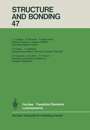 Buchcover Ferrites Transition Elements Luminescence | EAN 9783662153604 | ISBN 3-662-15360-2 | ISBN 978-3-662-15360-4