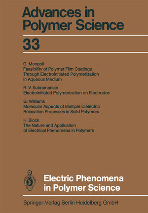 Buchcover Electric Phenomena in Polymer Science | Akihiro Abe | EAN 9783662154168 | ISBN 3-662-15416-1 | ISBN 978-3-662-15416-8