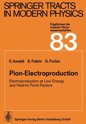 Buchcover Pion-Electroproduction | Edoardo Amaldi | EAN 9783662154342 | ISBN 3-662-15434-X | ISBN 978-3-662-15434-2