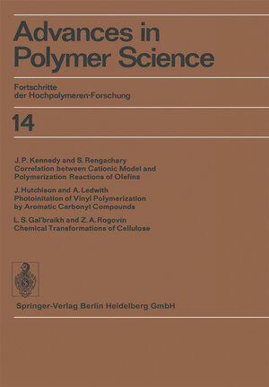 Buchcover Advances in Polymer Science | Prof. Dr. H.-J. Cantow | EAN 9783662155547 | ISBN 3-662-15554-0 | ISBN 978-3-662-15554-7